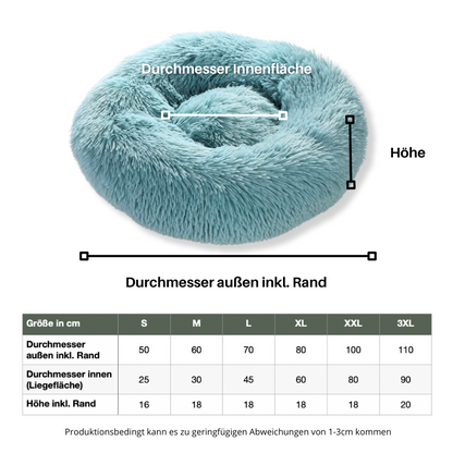 Weiches Hundebett mit Rand - perfektes Kuschelparadies