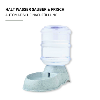 Automatischer Wasser- und Futterspender - perfekt versorgt, rund um die Uhr!